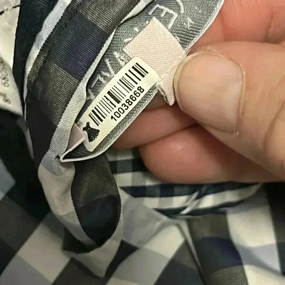 Dice Kayek High-Waisted Gingham Print Midi Skirt - Plaid Navy Multi/Black Multi - Picture 3 of 8